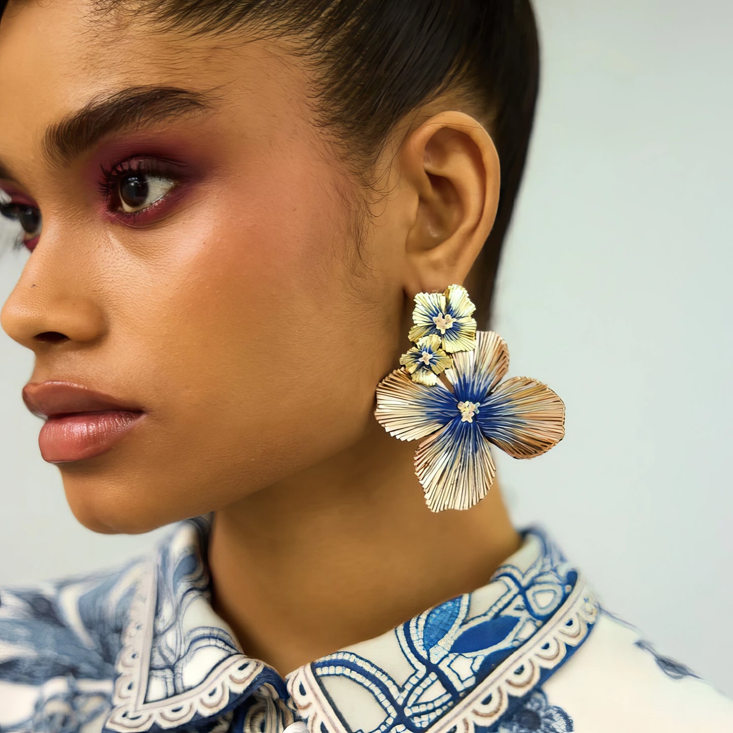 HYDRANGEA MAX TRIO EARRING