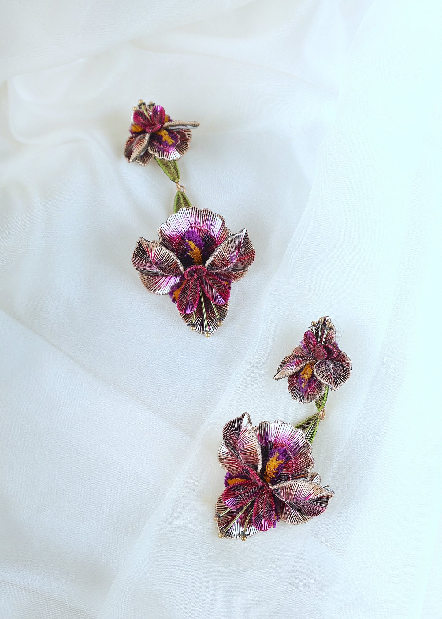 IRIS GRAND DUO EARRING - PINK