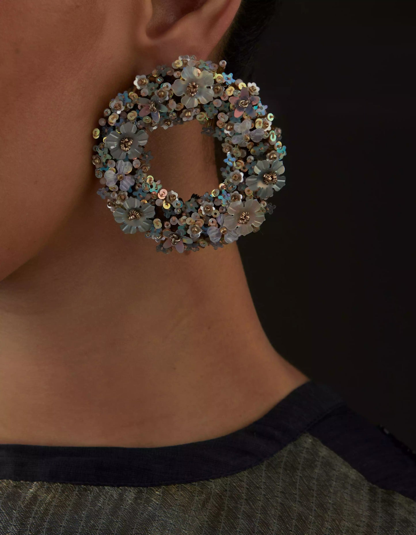 QUARTZ ORBS EARRINGS