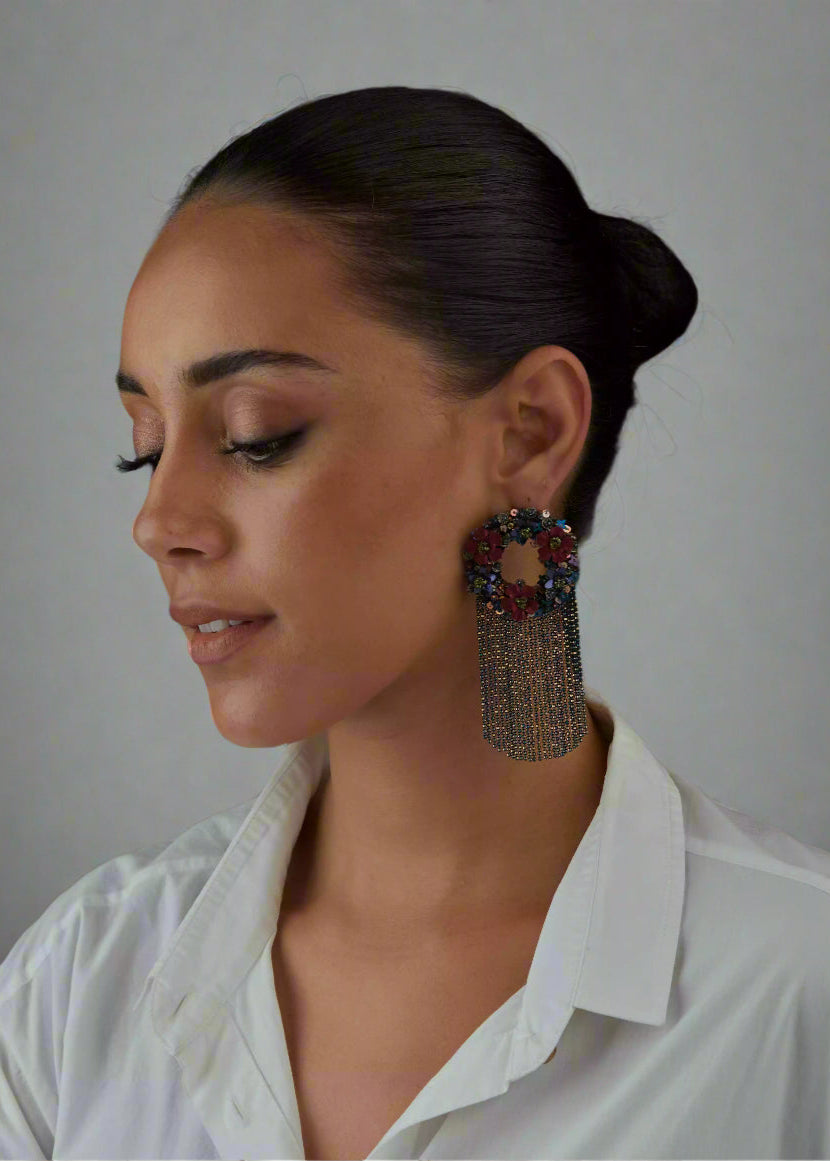 QUARTZ ORBS SHIMMY EARRINGS