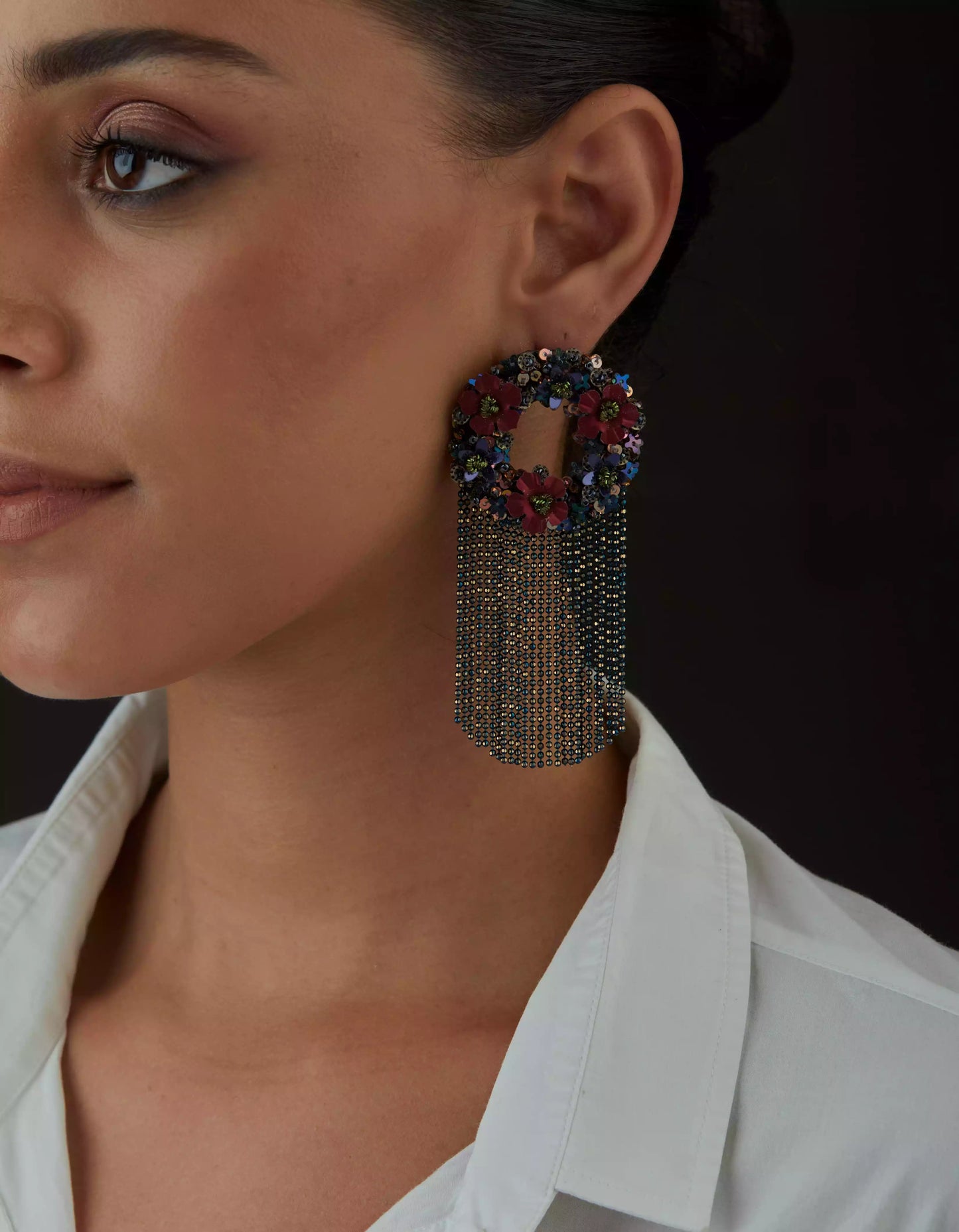 QUARTZ ORBS SHIMMY EARRINGS