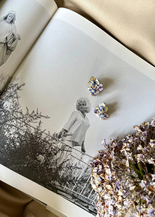 HYDRANGEA DUO CLUSTER EARRING