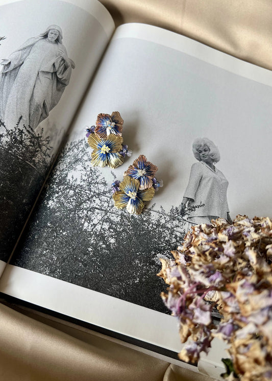 HYDRANGEA DUO SHRUB EARRING