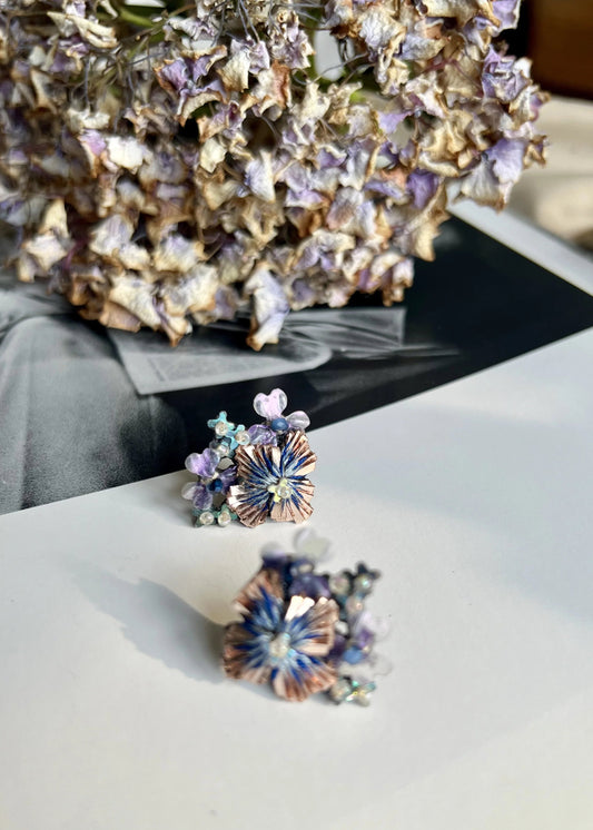 HYDRANGEA MINI CLUSTER - ROSE GOLD