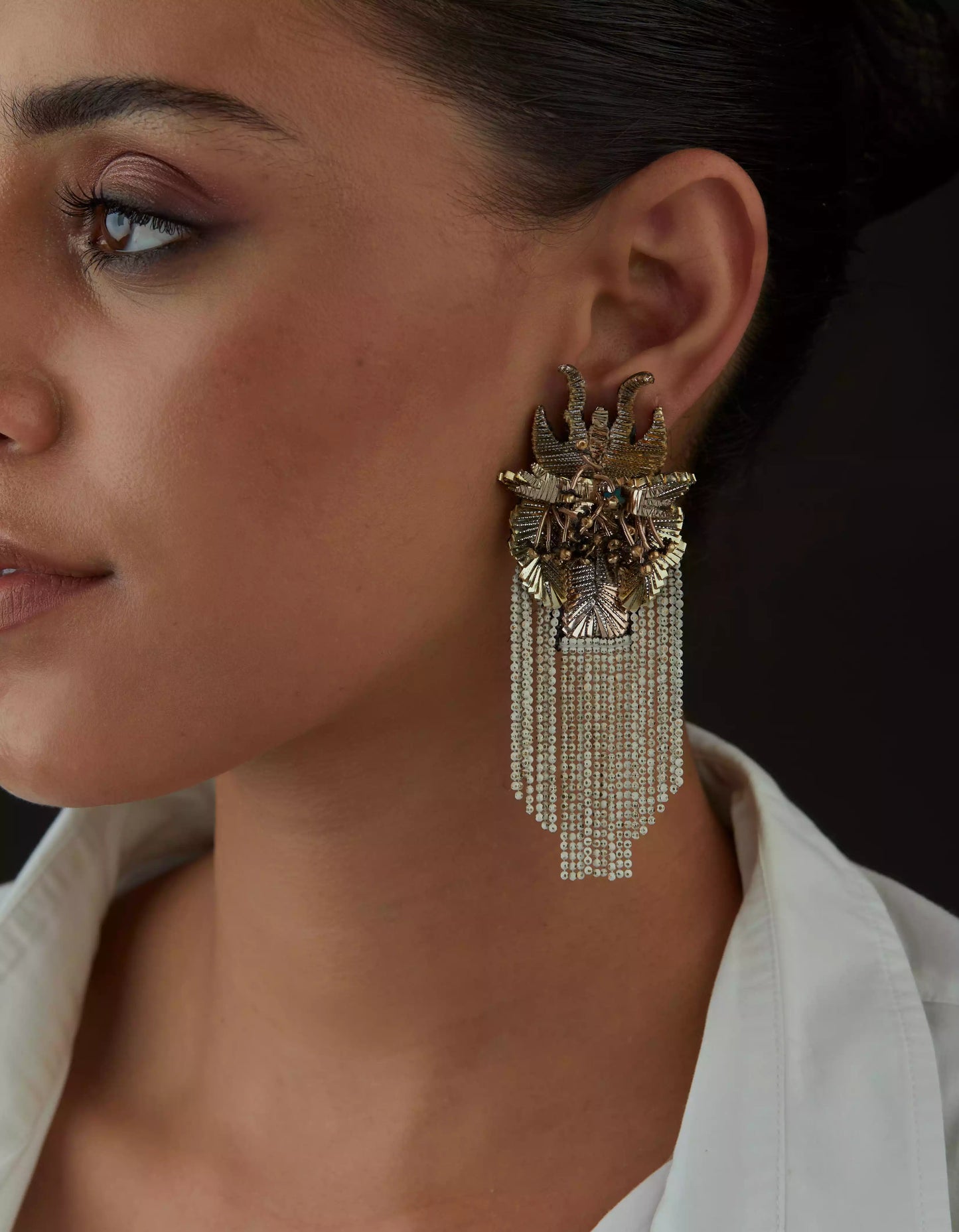 ORCHID SHIMMY EARRINGS