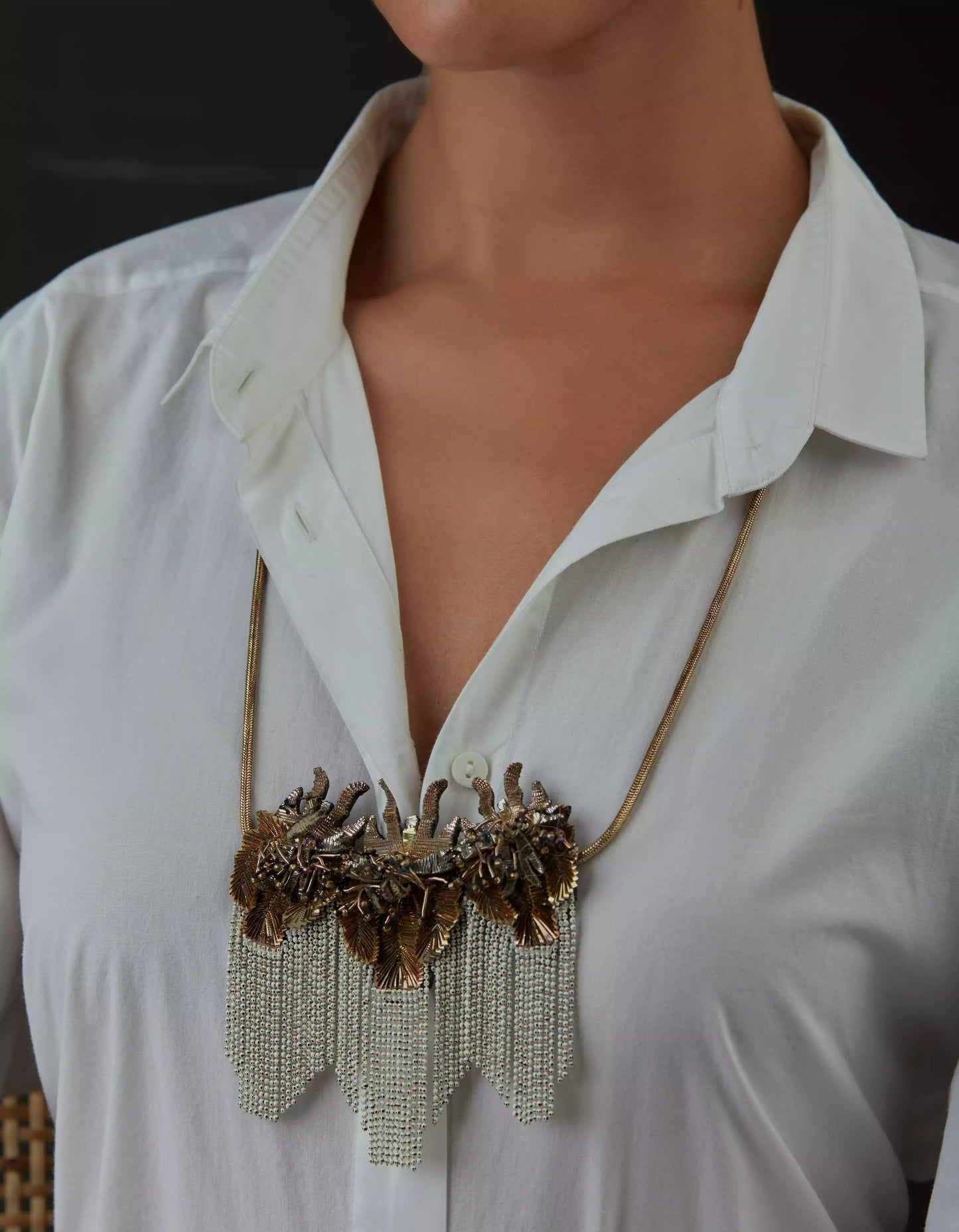 ORCHID SHIMMY NECKLACE
