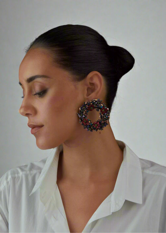 QUARTZ ORBS EARRINGS