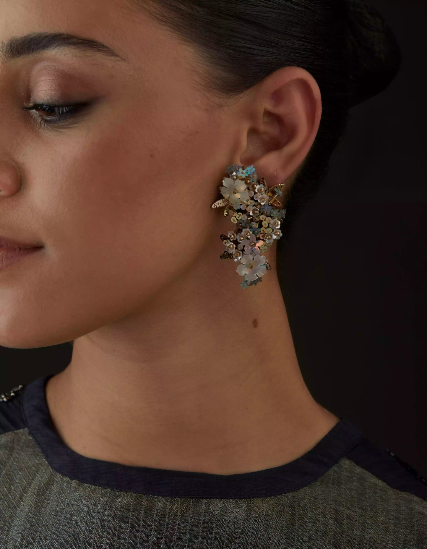 QUARTZ RIPPLE EARRINGS