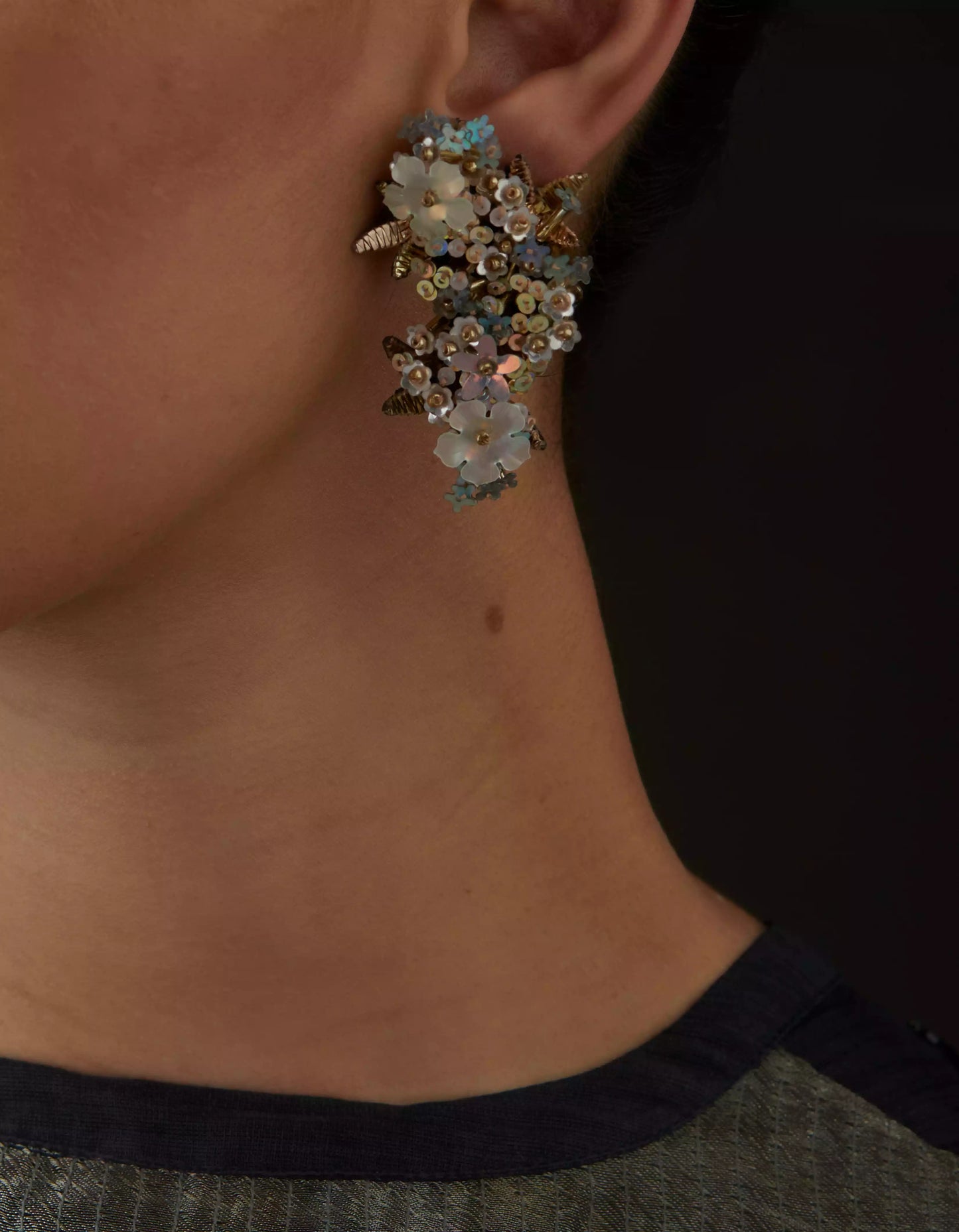 QUARTZ RIPPLE EARRINGS