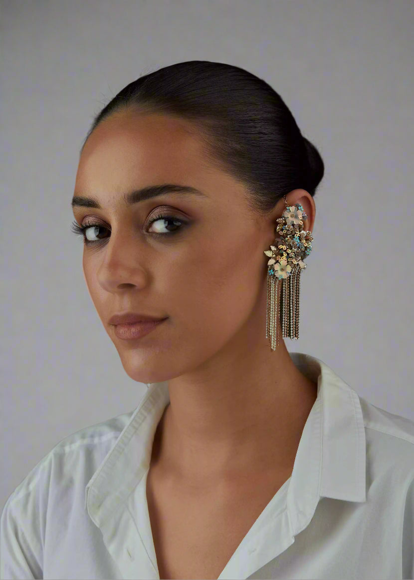 QUARTZ RIPPLE SHIMMY EARCUFFS